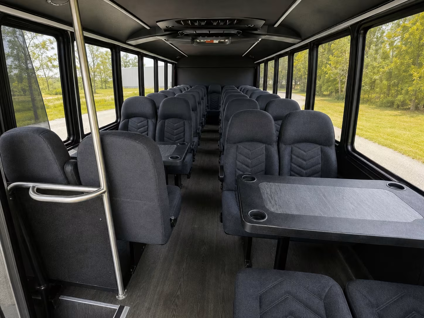 15 passenger minibus interior