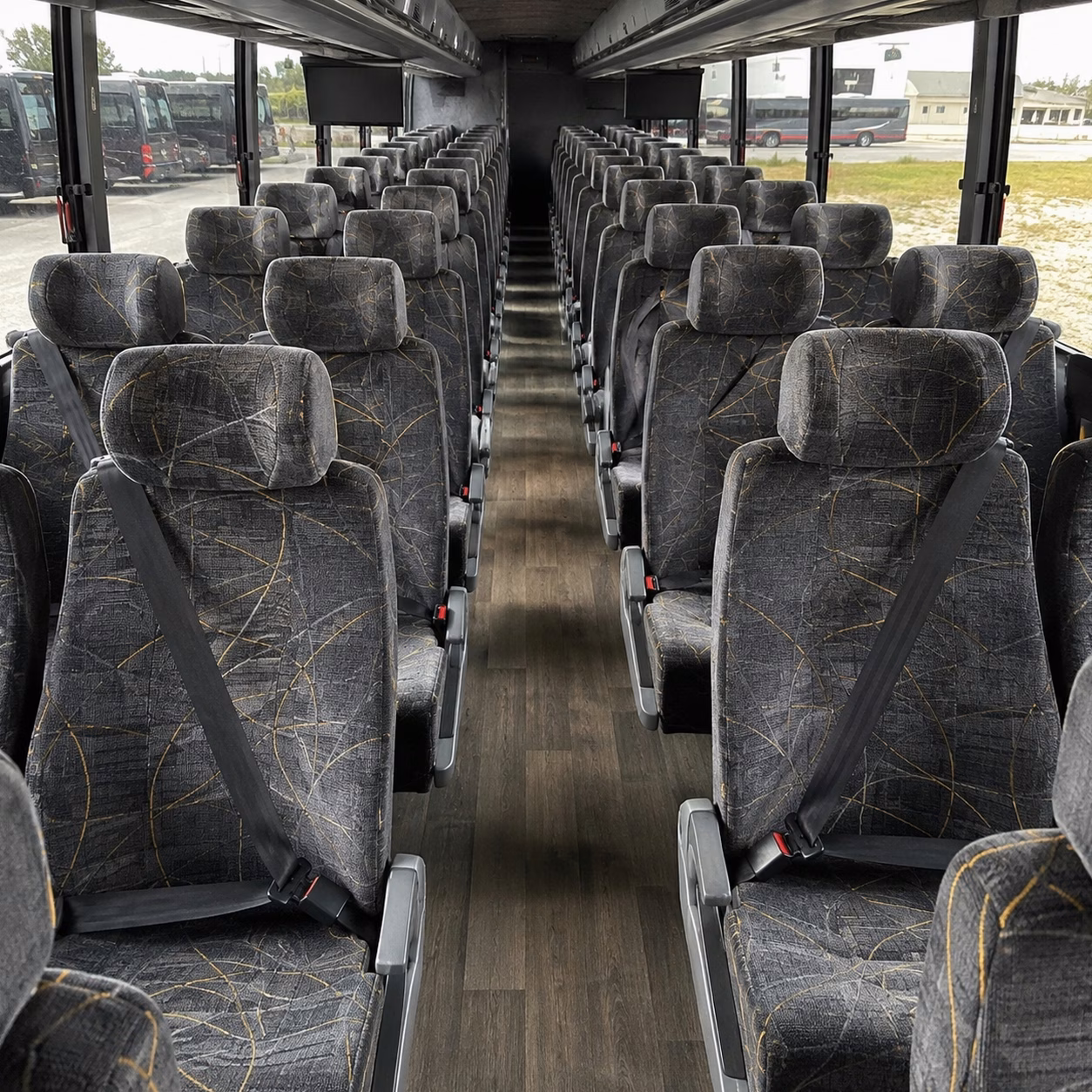 long distance government and military charter buses from upland