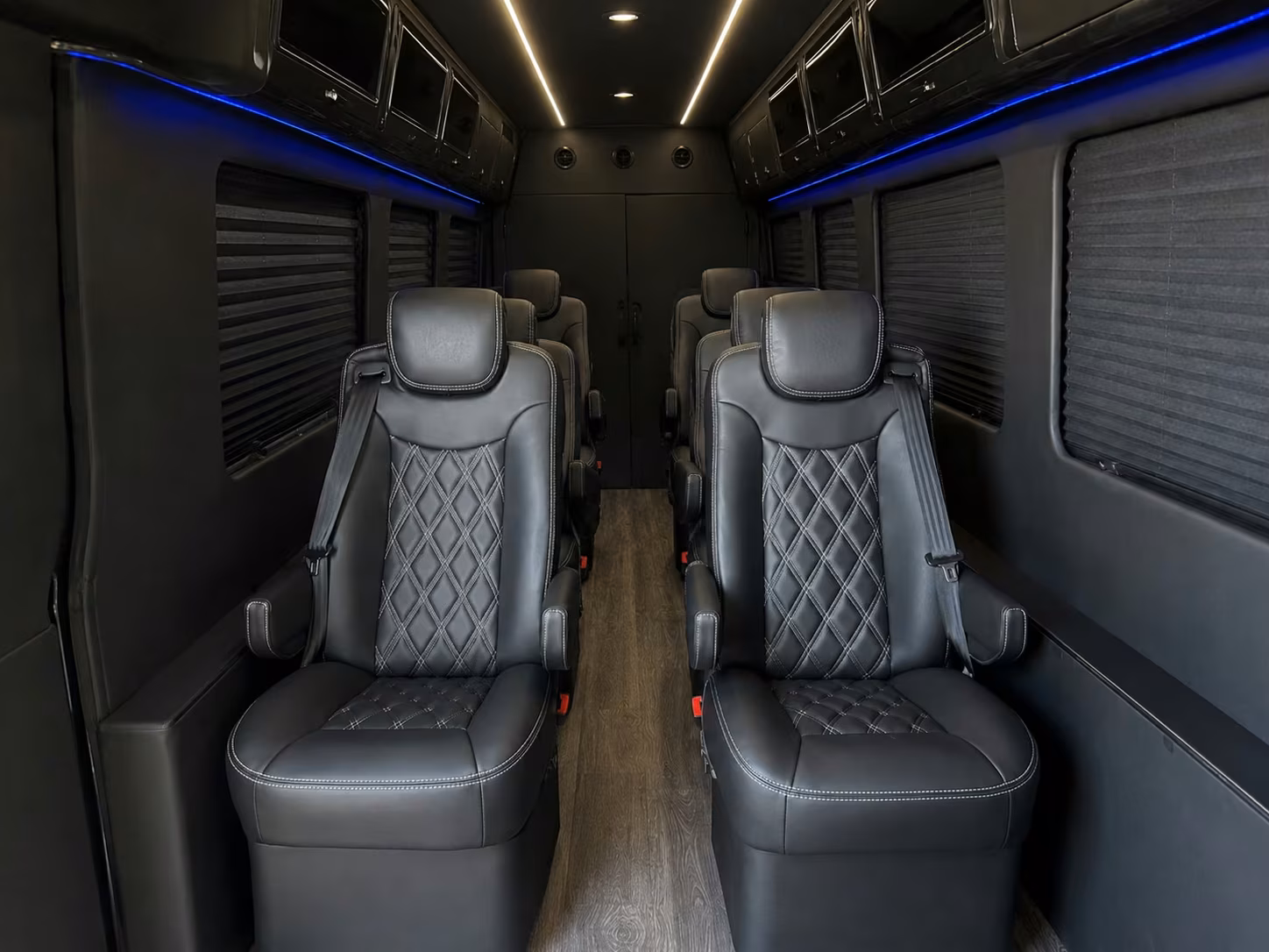 sprinter van with driver inside