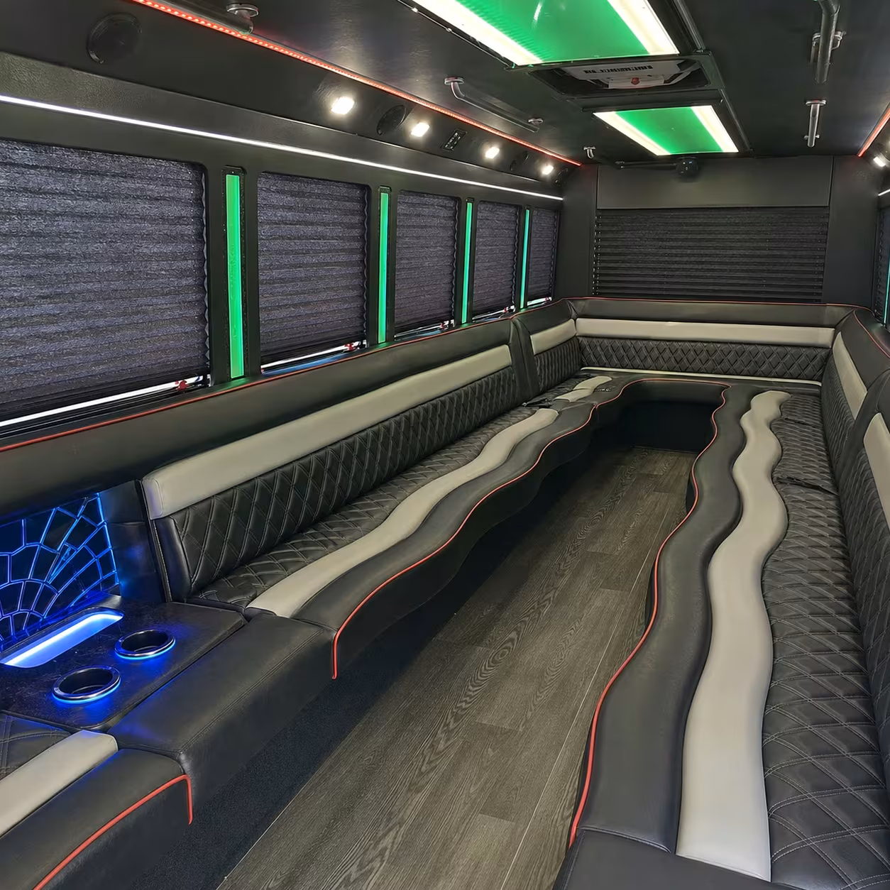 upland party bus transportation to glen helen amphitheater
